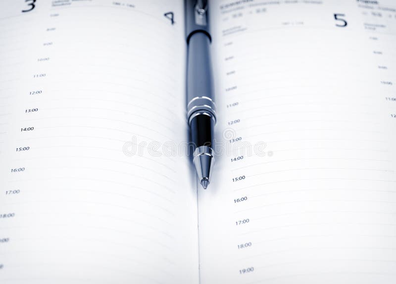 Pen and schedule stock photo Image of document literature 35650752
