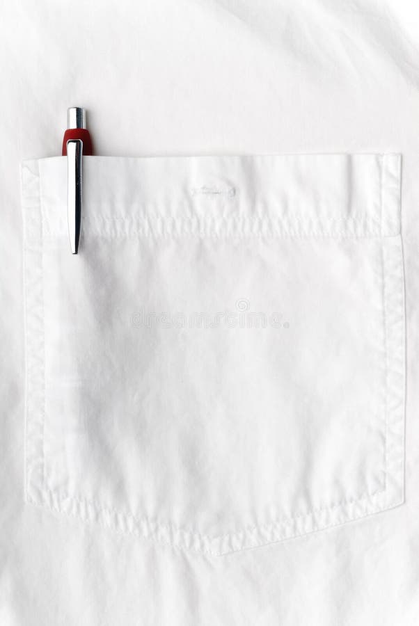 Pen in a shirt pocket stock photo. Image of apparel, fashion 6891952