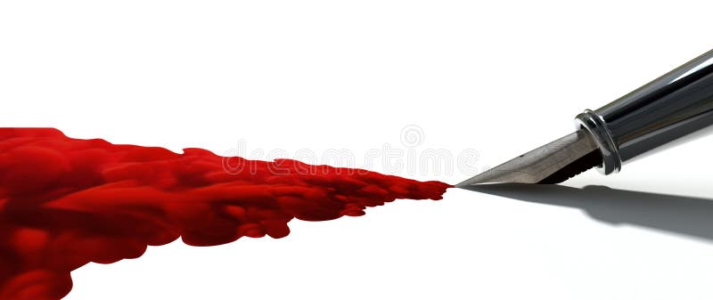 Pen And Underwater Ink Jet fotografia stock libera da diritti Pen And Underwater Ink Jet fotografia stock libera da diritti