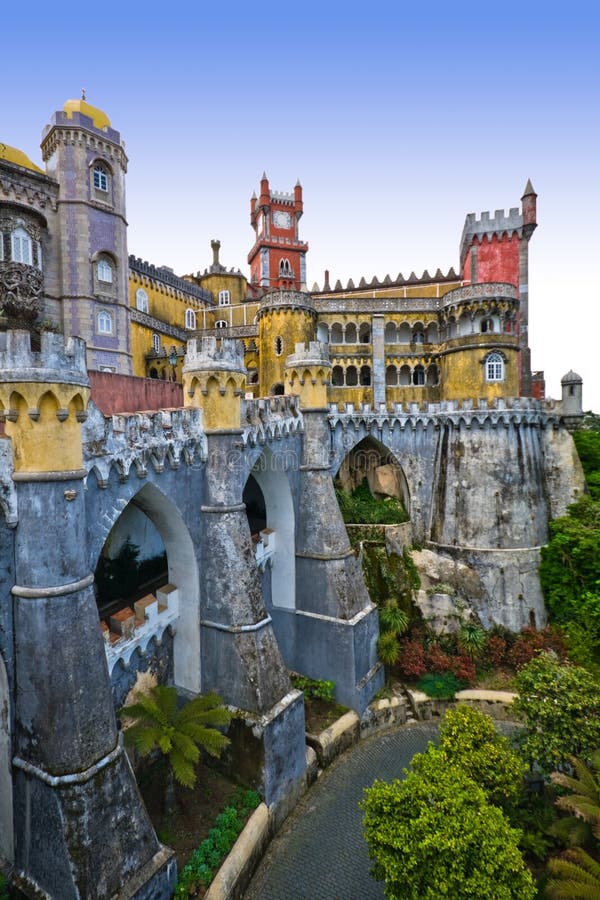 Hermoso castillo en Lisboa,.