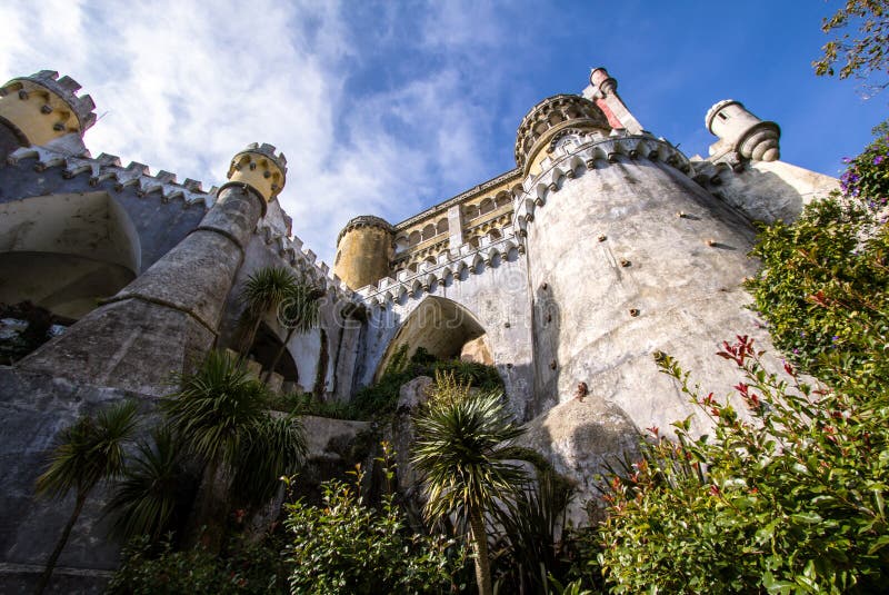 Hermoso castillo en Lisboa,.