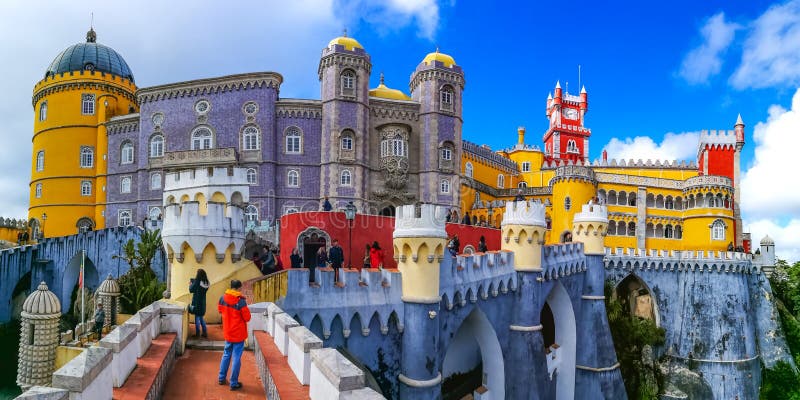 Pena slott, sintra, portugal royaltyfria foton Pena slott, sintra, portugal royaltyfria foton