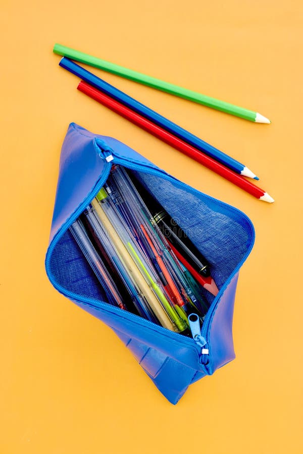 Pencil Case stock photo. Image of multicolored, color 80505458
