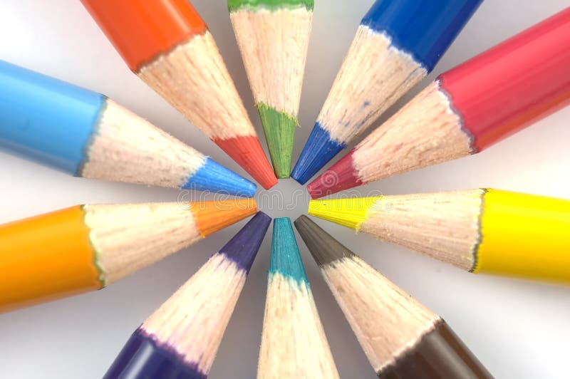 Pencil Crayons stock photography
