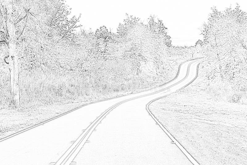 Beautiful Illustration Of Driving A Winding Road Disappearing Into The  Horizon Royalty Free SVG, Cliparts, Vectors, And Stock Illustration. Image  63709949.