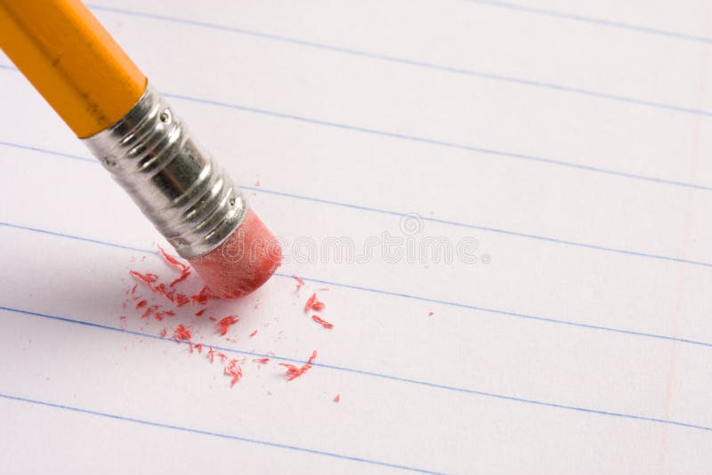 Pencil eraser royalty free stock image