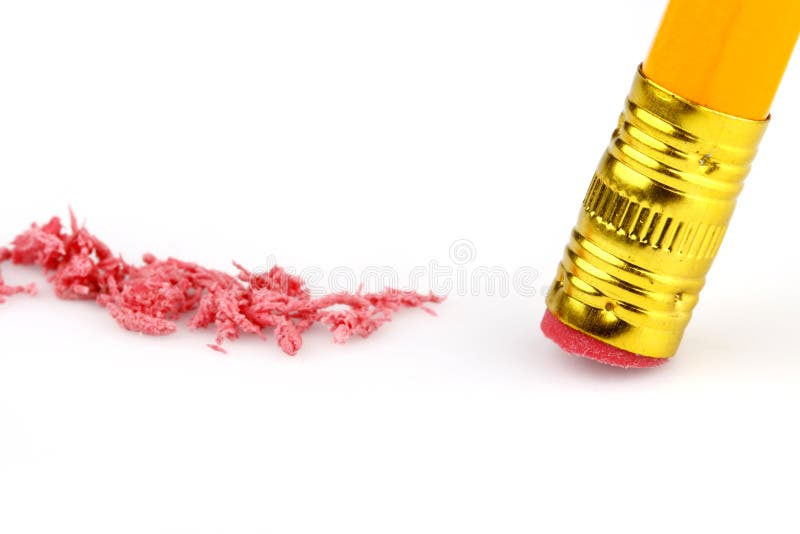 Pencil Eraser 3 royalty free stock photo