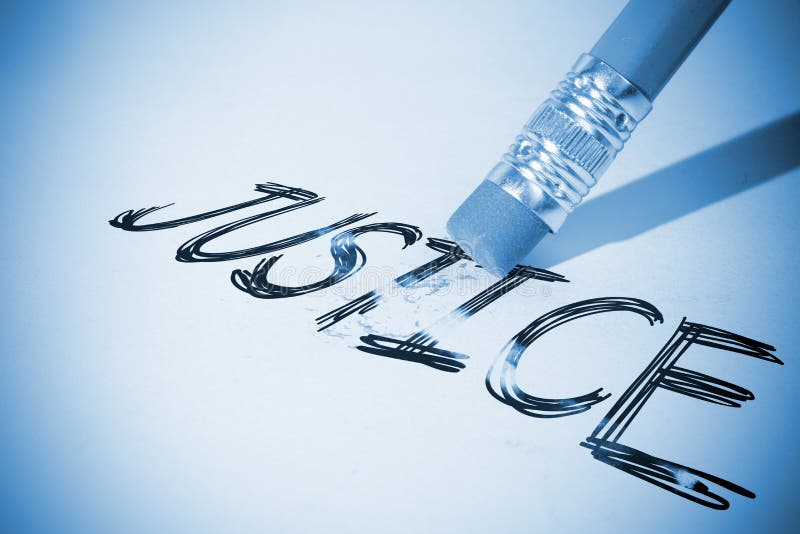 The Word Justice in Letter Blocks and Law Scale Stock Photo Image of