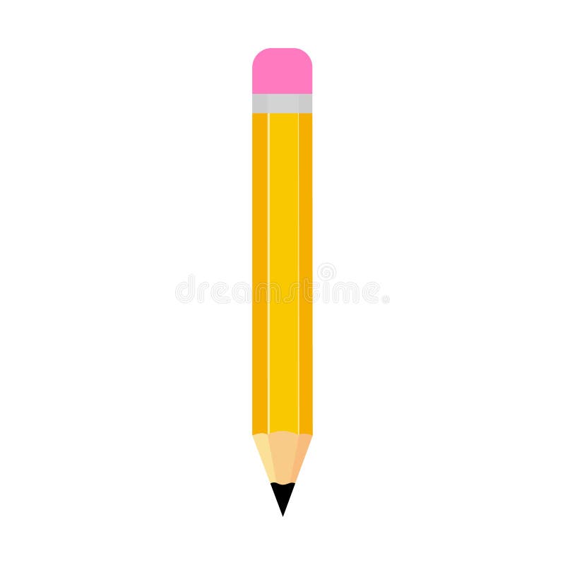 Two White Pencil On White Background For Your Logo Mockup Vector Stock  Illustration - Download Image Now - iStock