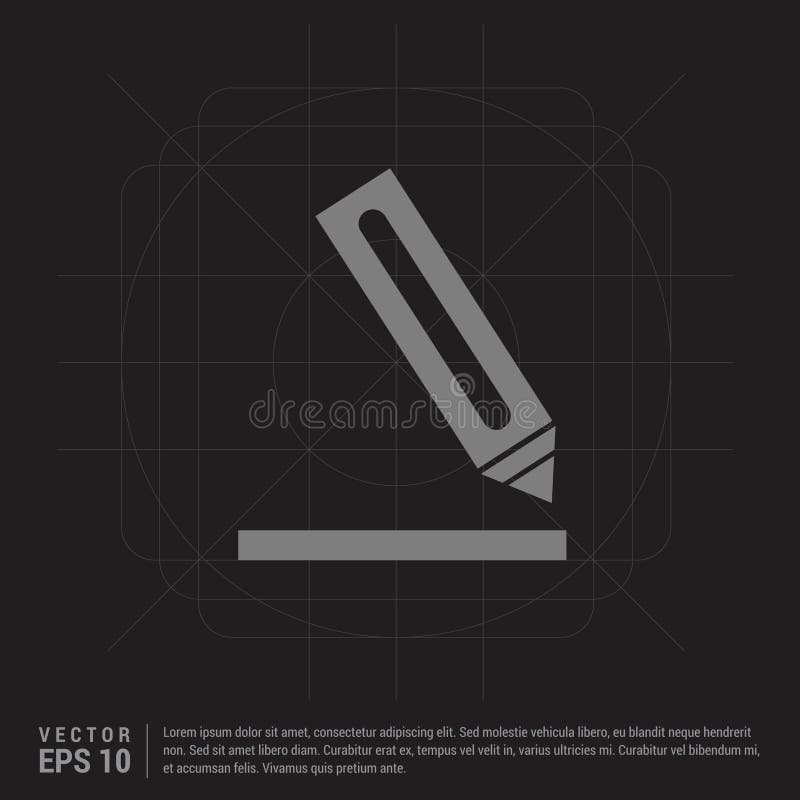 Pencil icon - Black Creative Background stock illustration Pencil icon - Black Creative Background stock illustration