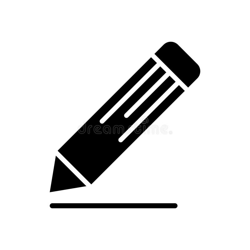 Pencil Icon Vector Design Templates Stock Vector Illustration of