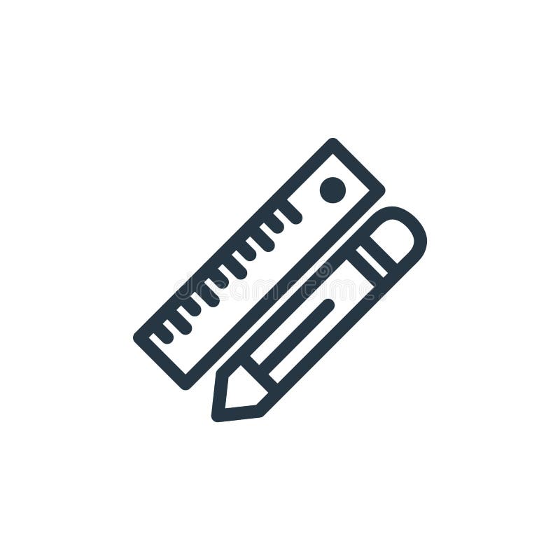Pencil icon vector from designing concept. Thin line illustration of pencil editable stroke. pencil linear sign for use on web and vector illustration