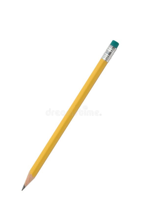 Pencil isolated on pure white
