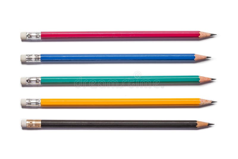 Pencil isolated on pure white background