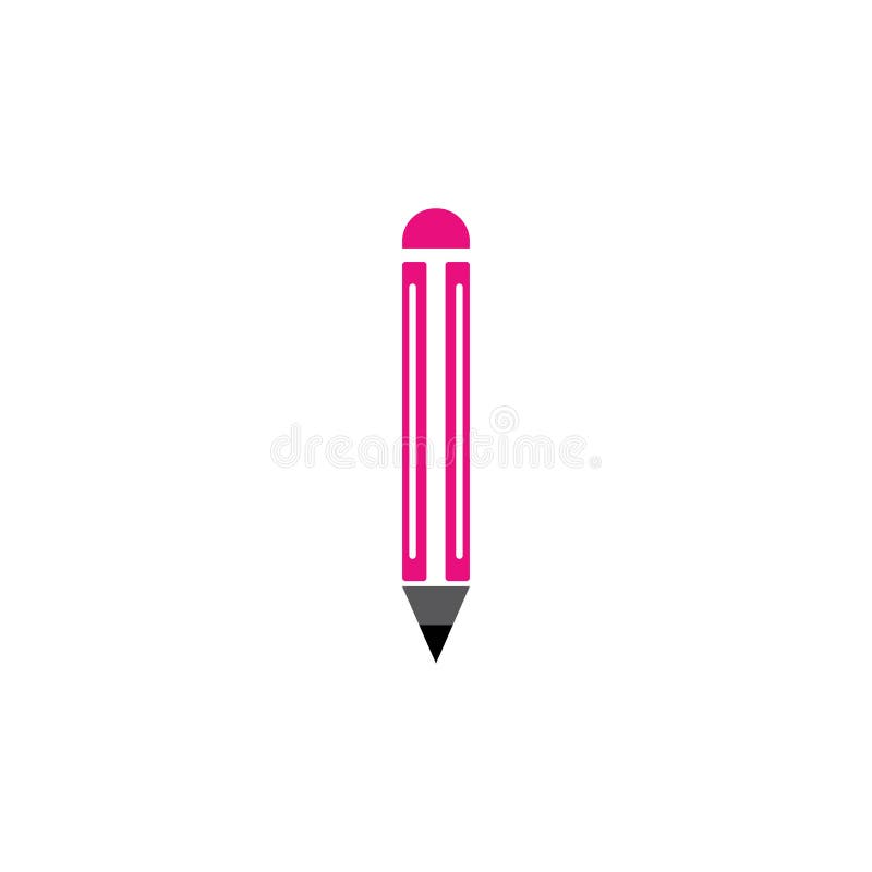 Pencil Logo icon template stock vector. Illustration of work 161322131