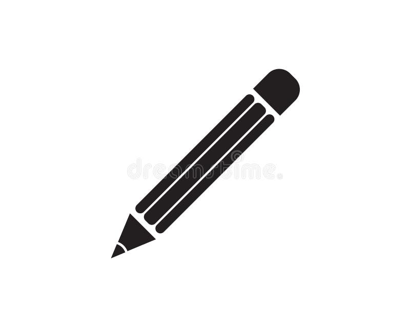 Pencil Logo Vector Icon Template Stock Vector Illustration of icon