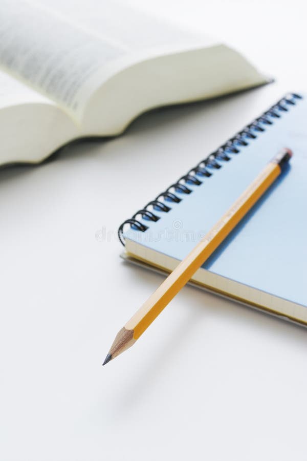 Dictionary and pencil stock image. Image of school, literary 4430421