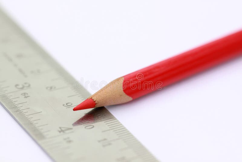 A pencil with scale stock photo. Image of office, perfect 21243324