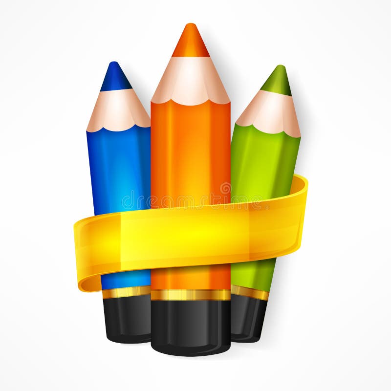 A Set Of Pencils Pencils In The Colors Of The Rainbow Pencils Are Folded In  The Form Of A Wall Vector Illustration Stock Illustration - Download Image  Now - iStock