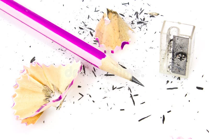 Pencil Sharpening stock photo. Image of spiral, pencil 16369196
