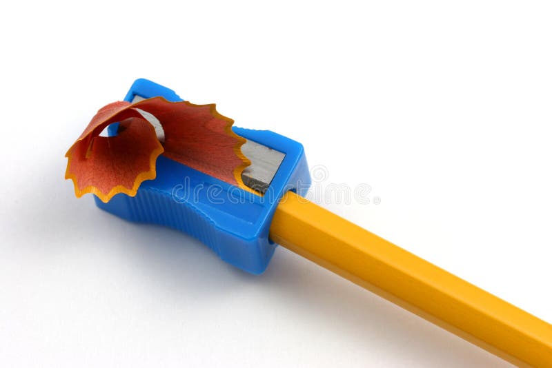 Pencil sharpening single closeup