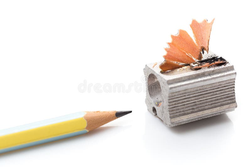 Pencil Shaving stock photo. Image of white, good, sharpener 95421178