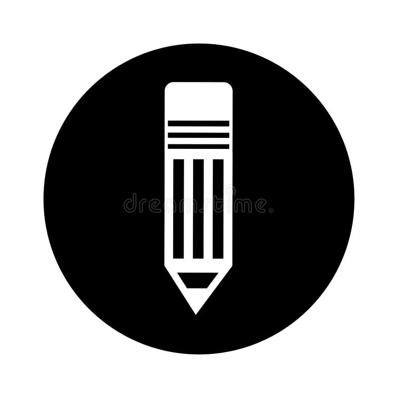 Pencil Silhouette Isolated Icon Stock Vector Illustration of concept, background 87887757
