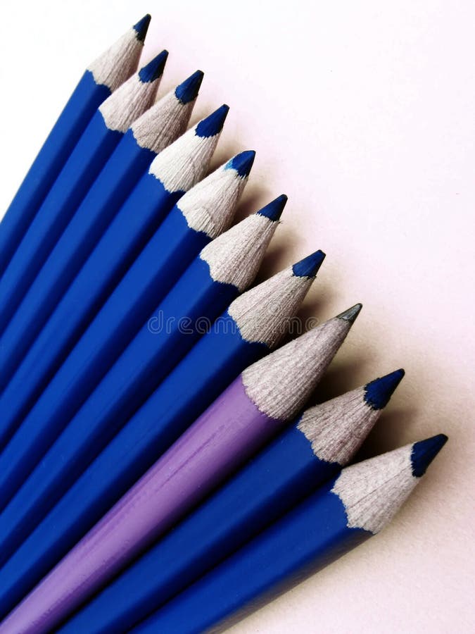 Pencils stock image. Image of writing, purple, sharp, wood 1712979