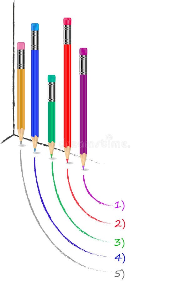 Five Pencils Stock Illustrations 172 Five Pencils Stock Illustrations