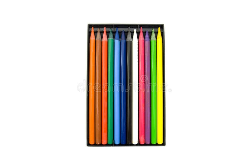 Pencils isolated on white