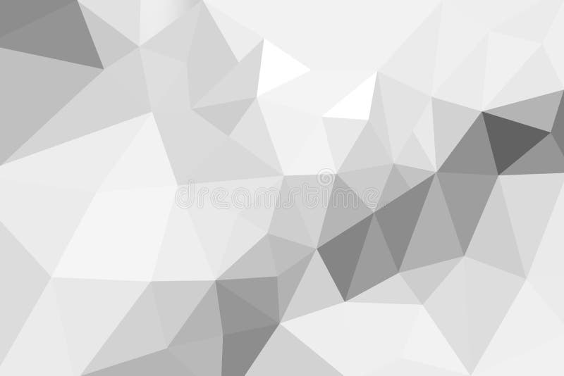 Pendenza bianca dei triangoli astratti per fondo styl geometrico