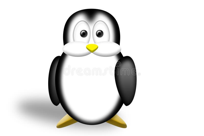 Lindo diseno de pintura pingüino ilustraciones.