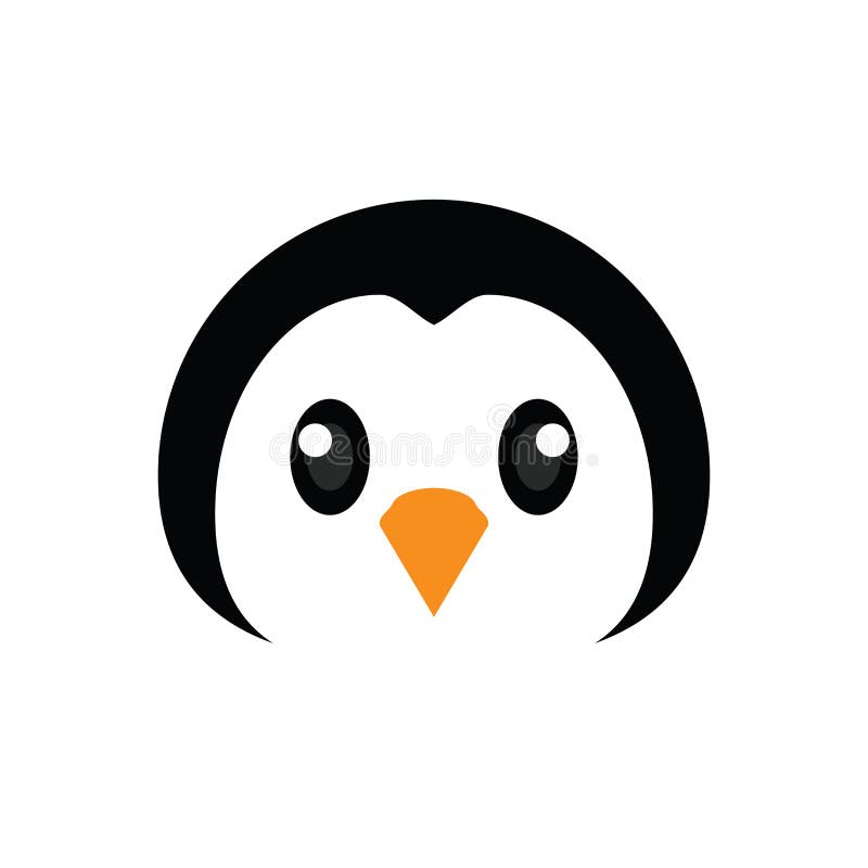 Penguin head cartoon stock vector. Illustration of wild 193508774