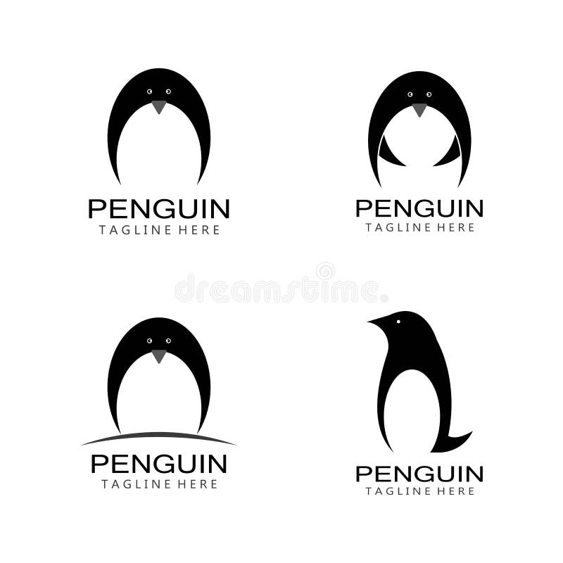 Penguin Logo Template Vector Icon Illustration Design Stock Illustration -  Illustration of figure, nature: 167216812