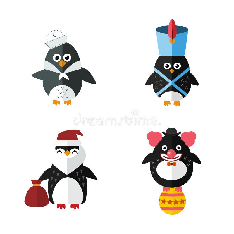 Penguin sailor character in cartoon style in a - Stock Illustration  [49874946] - PIXTA