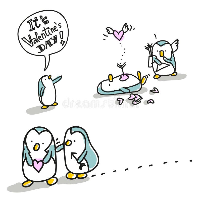 Penguins valentine