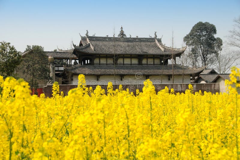 Pengzhou, China: Jing Tu buddhistischer Tempel stockfotografie Pengzhou, China: Jing Tu buddhistischer Tempel stockfotografie