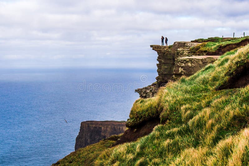 Penhascos da paisagem de Moher, Irlanda, Europa fotos de stock Penhascos da paisagem de Moher, Irlanda, Europa fotos de stock