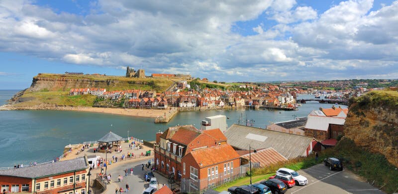 Whitby Abbey on West Cliff in Whitby, England. Whitby Abbey on West Cliff in Whitby, England.