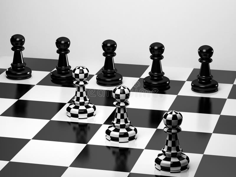 Tabuleiro de xadrez ilustração stock. Ilustração de preto - 2323108