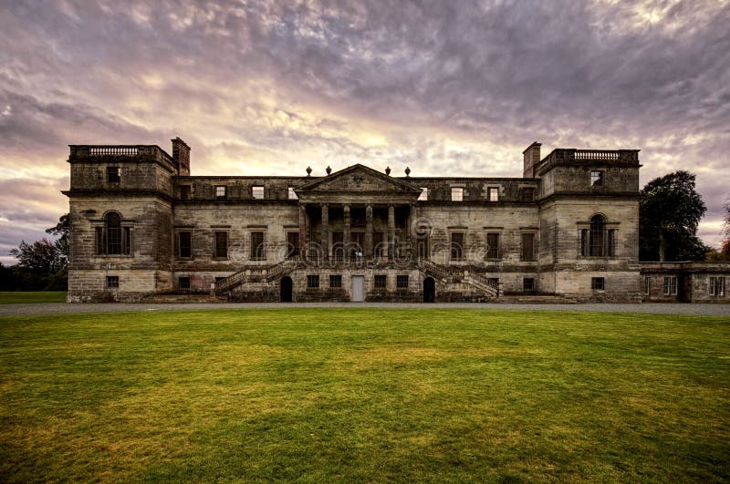 Penicuik House, South of Edinburgh, UK Stock Photo Image of hill