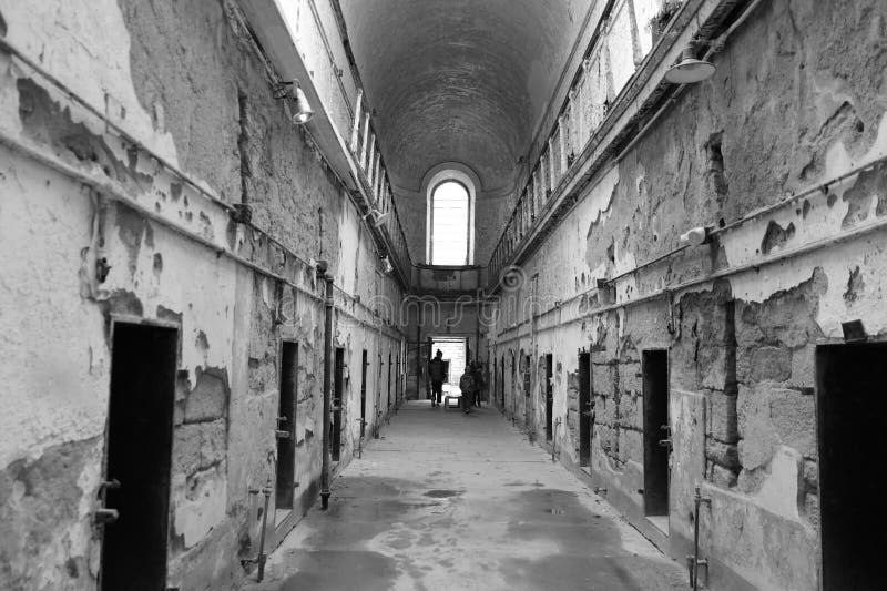 Penitenciária velha em Philadelphfia, Pensilvânia imagens de stock Penitenciária velha em Philadelphfia, Pensilvânia imagens de stock