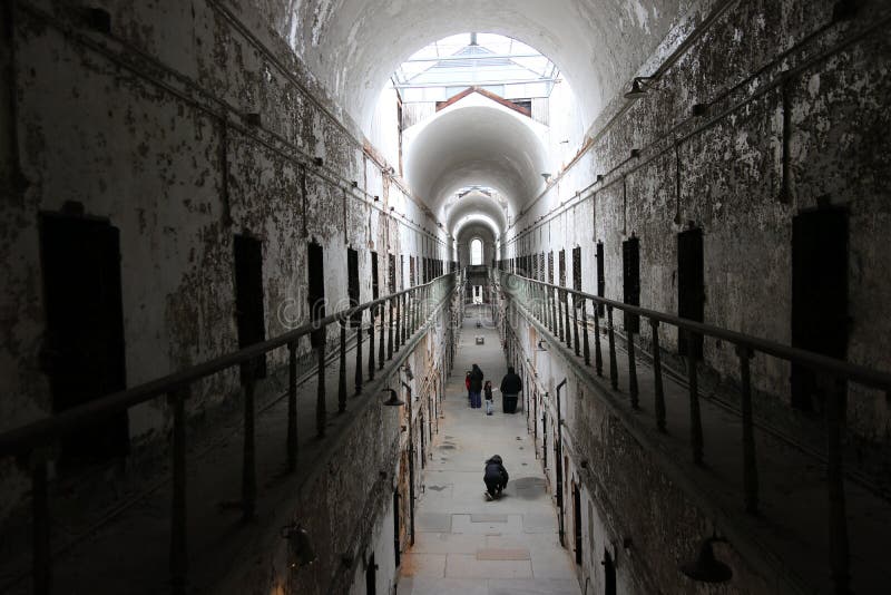 Penitenciária velha em Philadelphfia, Pensilvânia foto de stock Penitenciária velha em Philadelphfia, Pensilvânia foto de stock