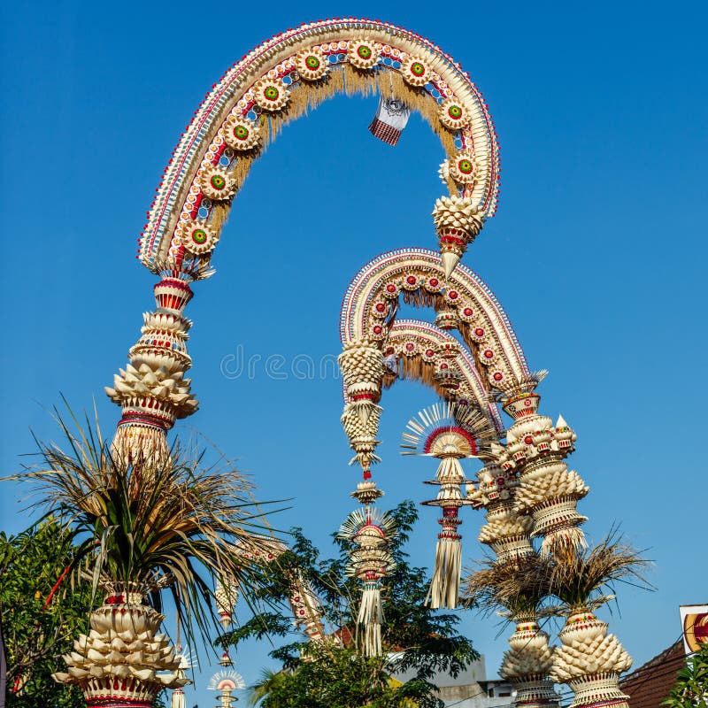  Penjor  Pole For Galungan Celebration Bali  Island 