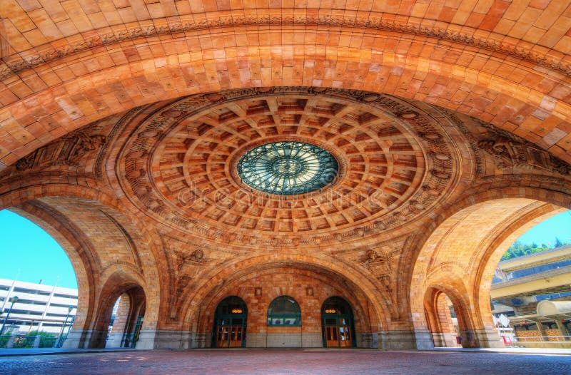 Penn Station is a historic train station on Liberty Avenue in downtown Pittsburgh, Pennsylvania, USA.