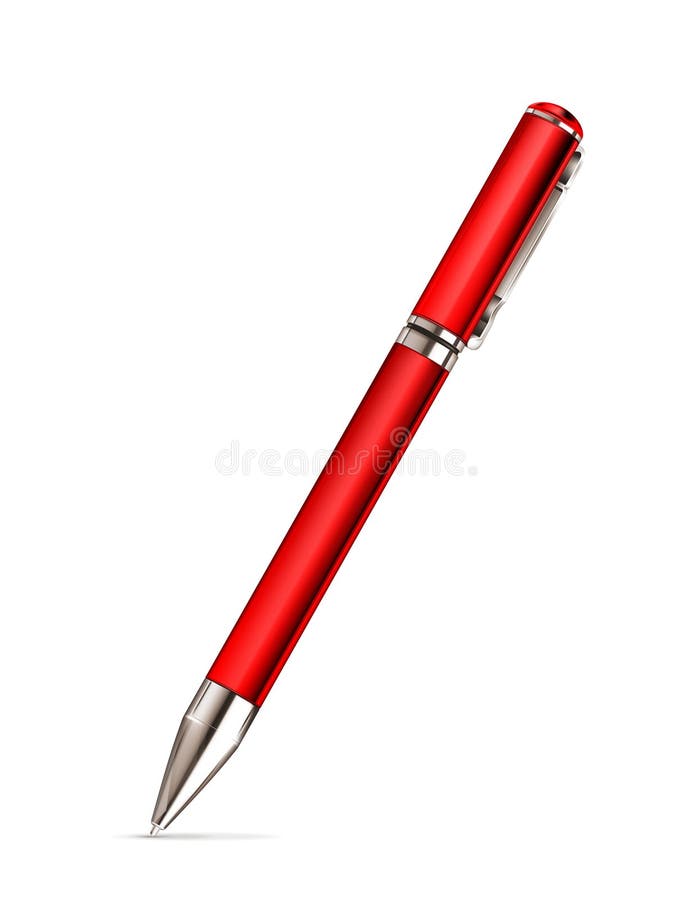 Penna rossa illustrazione vettoriale Penna rossa illustrazione vettoriale