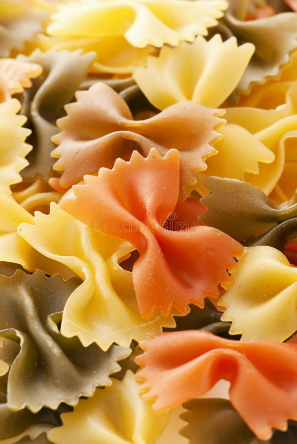 Penne Farfalle stock afbeelding