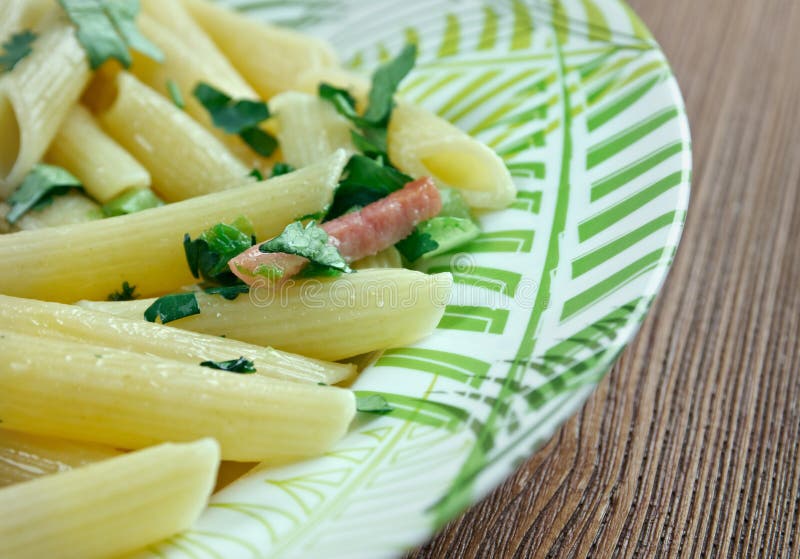 Penne Florentine stock image. Image of pasta, cuisine 52595087