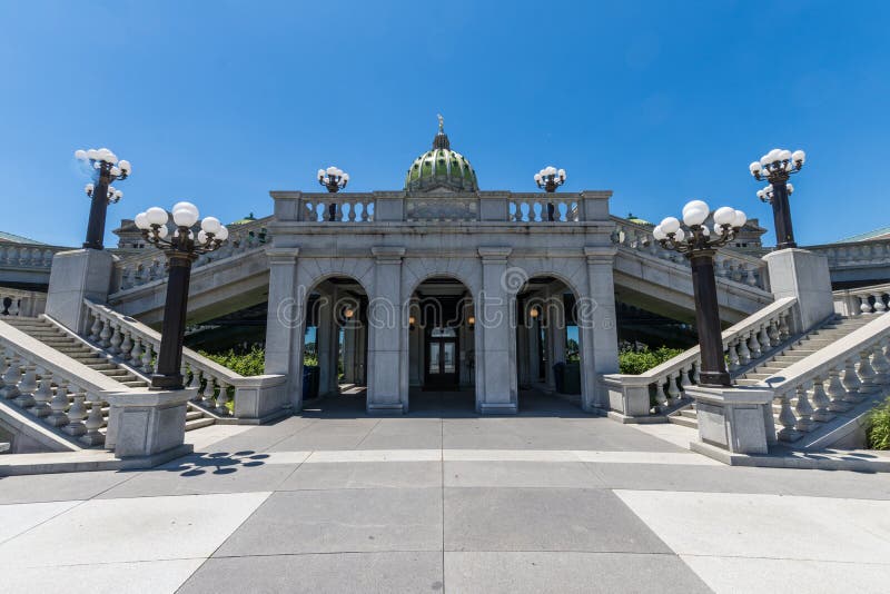 The Pennsylvania State Capitol And Park In Harrisburg, Pennsylvania
