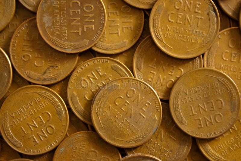 Penny del frumento immagini stock libere da diritti Penny del frumento immagini stock libere da diritti